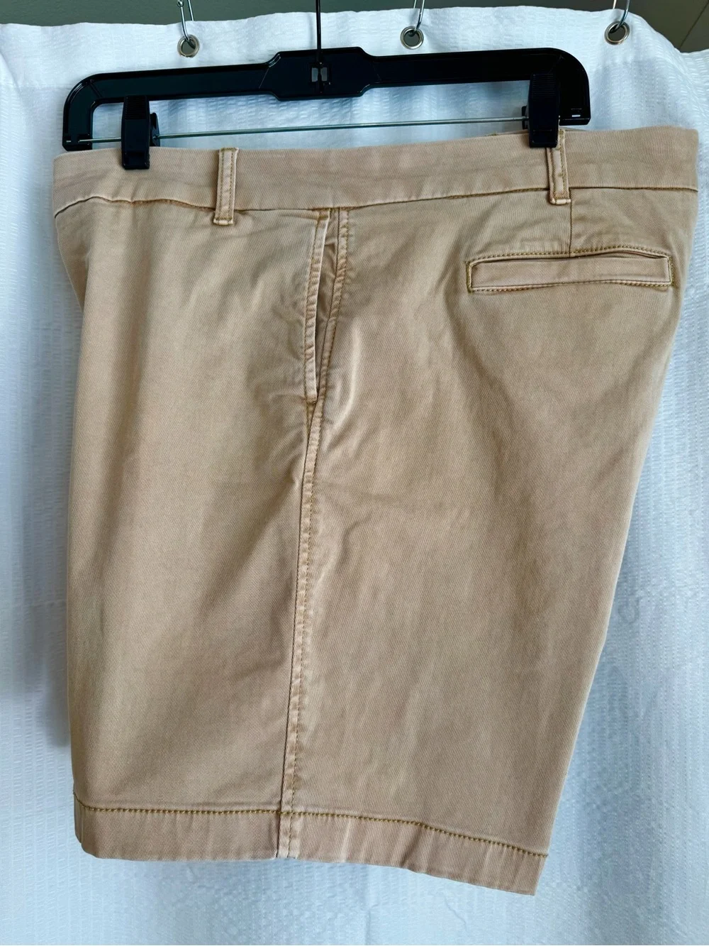J. Crew Bleached Khaki Stretch 7” inseam Cotton Shorts